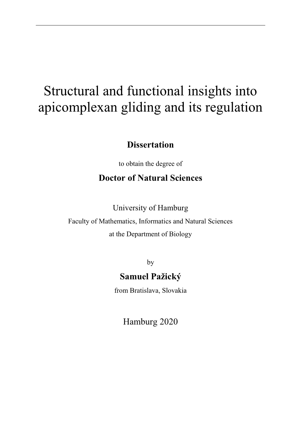 Structural and Functional Insights Into Apicomplexan Gliding and Its Regulation