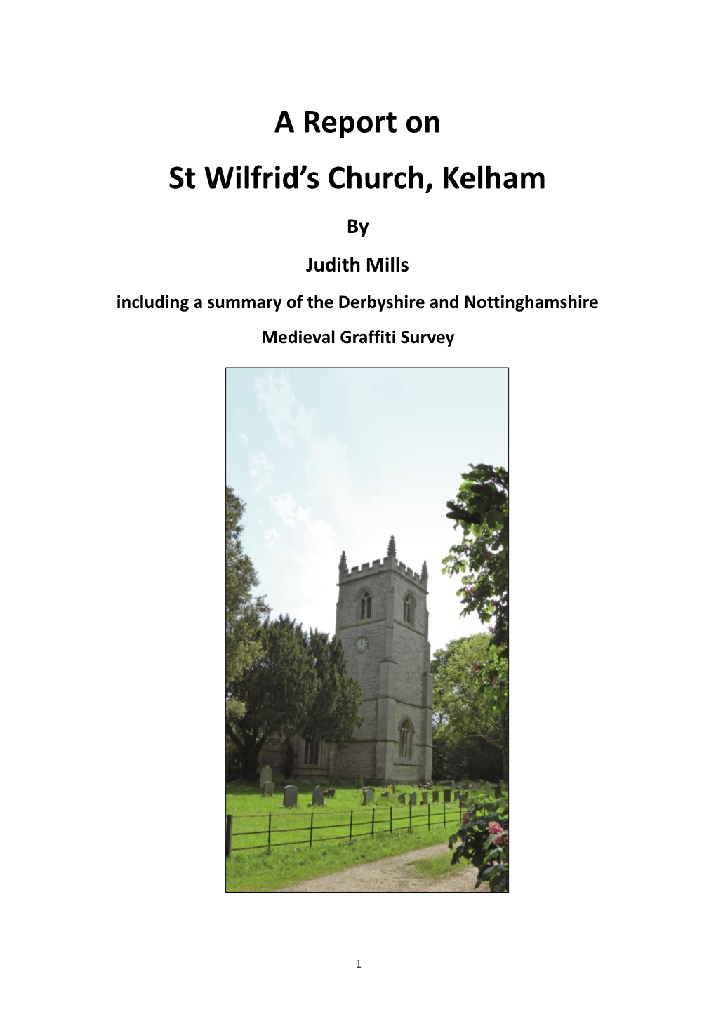 A Report on St Wilfrid's Church, Kelham
