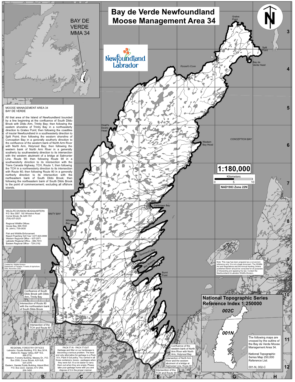 Bay De Verde Newfoundland Moose Management Area 34