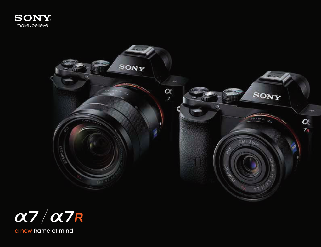 Sony's A7 Series Brochure