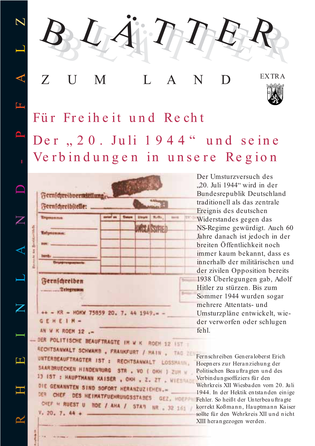 Blätter Zum Land“ Nem Prozess Durch Geschickte Verteidi- Gewidmet Werden