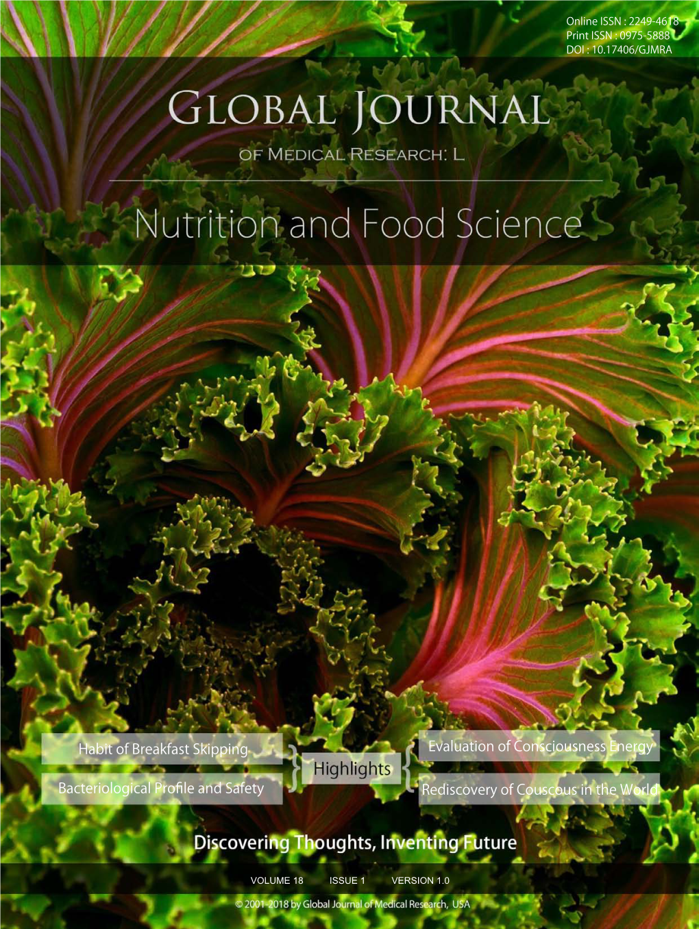 Global Journal of Medical Research: L Nutrition & Food Science