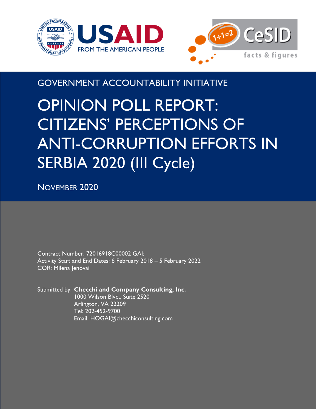 Citizens' Perceptions of Anti-Corruption Efforts In