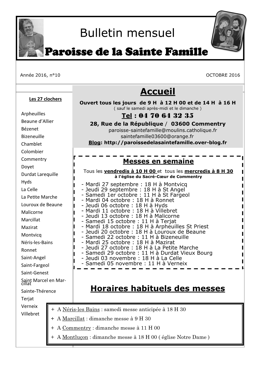 Bulletin Mensuel Paroisse De La Sainte Famille