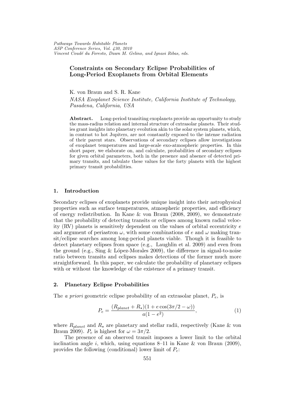 Constraints on Secondary Eclipse Probabilities of Long-Period Exoplanets from Orbital Elements