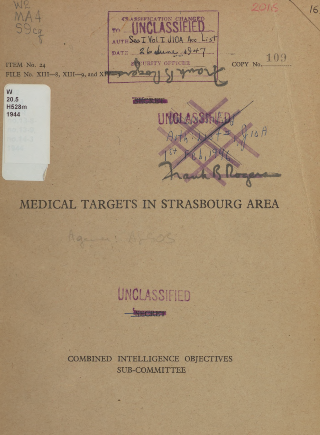 Medical Targets in Strasbourg Area