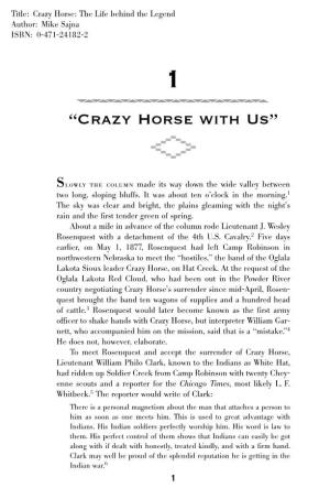 “Crazy Horse with Us”