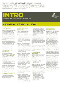 Criminal Fraud in England and Wales 4TH EDITION