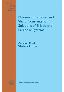 Maximum Principles and Sharp Constants for Solutions of Elliptic and Parabolic Systems