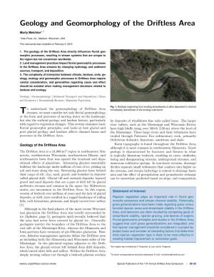 Geology and Geomorphology of the Driftless Area