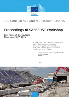 Proceedings of SAFESUST Workshop: a Roadmap for the Improvement of Earthquake Resistance and Eco-Efficiency Of