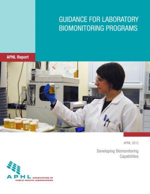 Guidance for Biomonitoring Programs