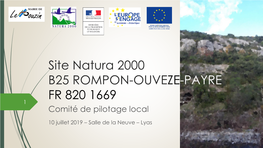 Manon EUDES Chargée De Mission Natura 2000 Mairie Le Pouzin 04 75 63 81 48 M.Eudes@Lepouzin.Fr