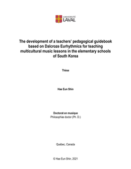 The Development of a Teachers' Pedagogical Guidebook Based On