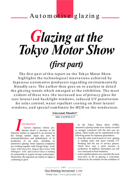 Glazing at the Tokyo Motor Show