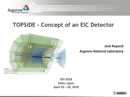 Topside – Concept of an EIC Detector