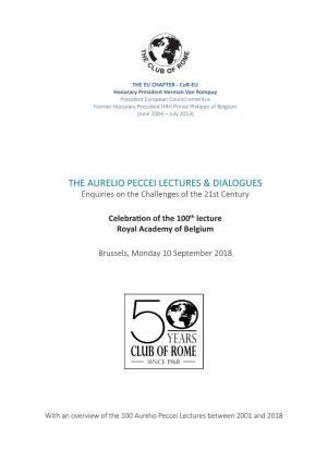 The Aurelio Peccei Lectures & Dialogues