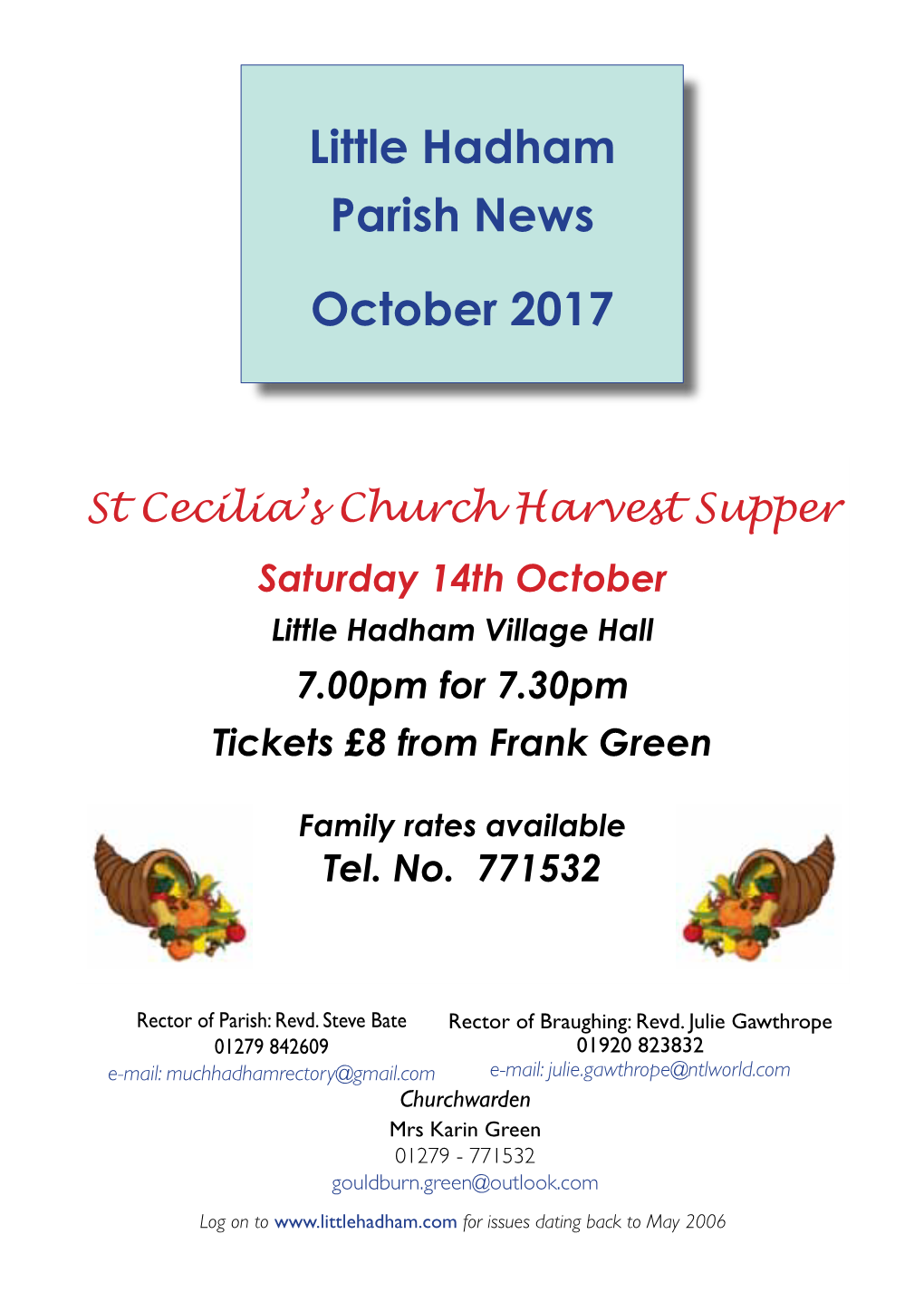Little Hadham Parish News October 2017
