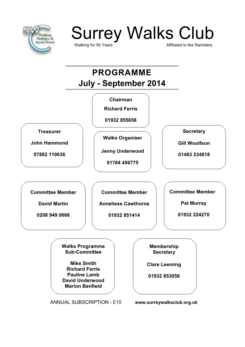 PROGRAMME July