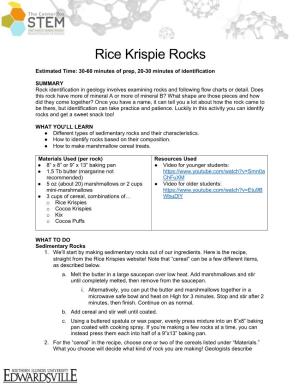 Rice Krispie Rocks