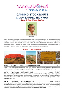 Canning Stock Route & Gunbarrel Highway