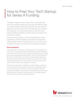 How to Prep Your Tech Startup for Series a Funding