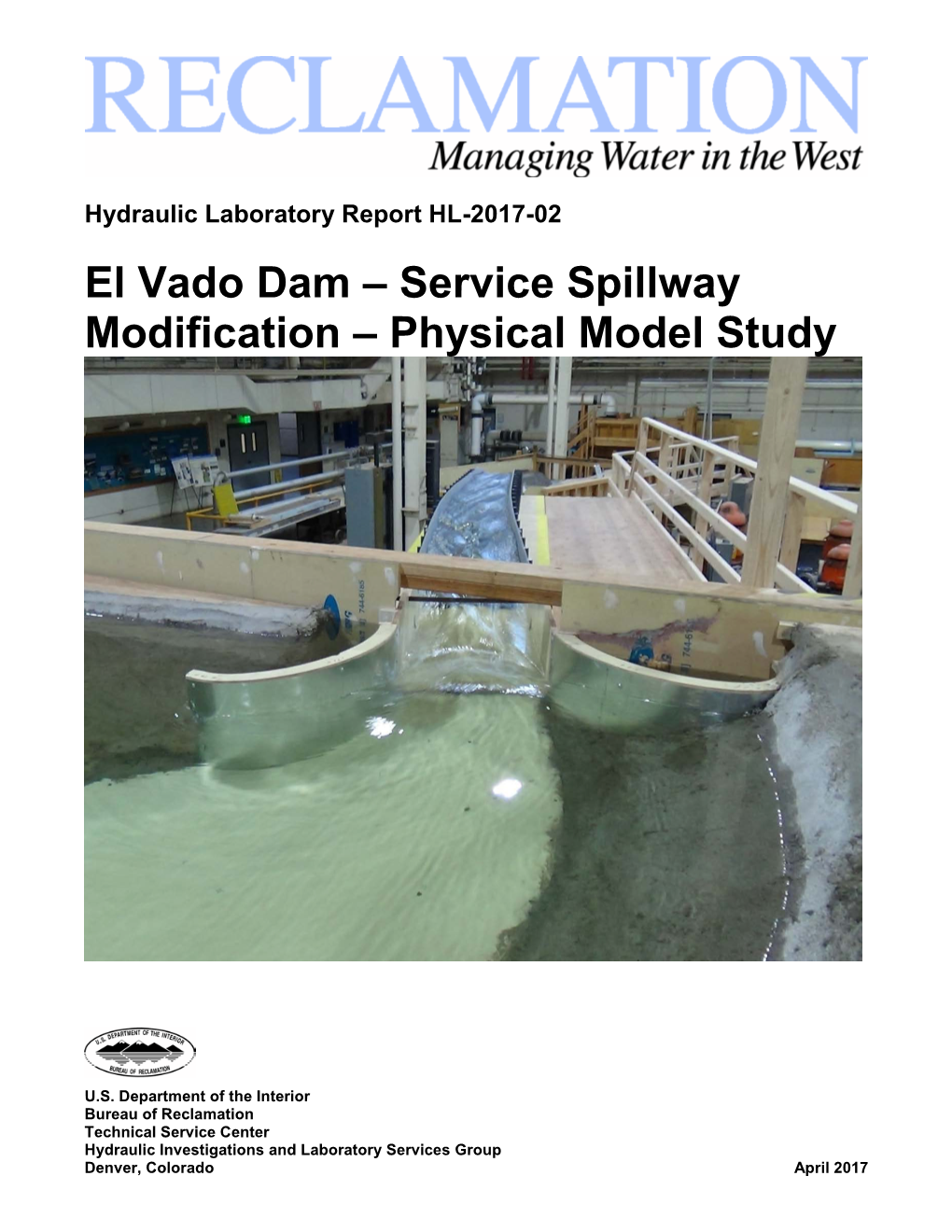 El Vado Dam – Service Spillway Modification – Physical Model Study