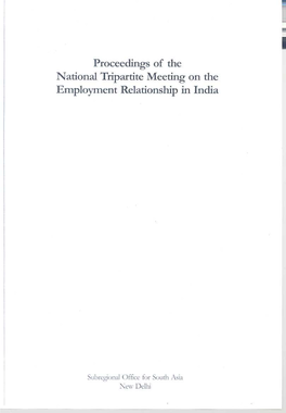 National Tripartite Meeting on the Employment Relationship In