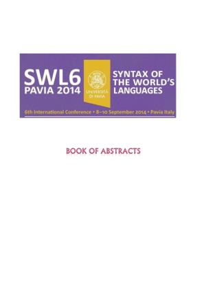 Abstract Booklet SWL6.Pdf