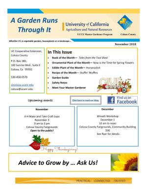 UC Master Gardener Program of Colusa County