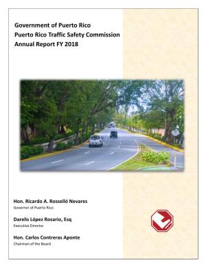 Puerto Rico Traffic Safety Commission – Annual Report 2018