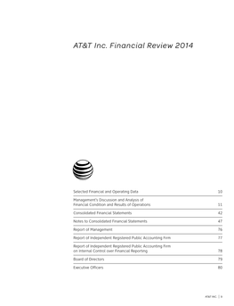 AT&T Inc. Financial Review 2014