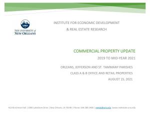Commercial Property Update 2019 to Mid-Year 2021