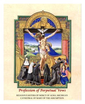 Profession of Perpetual Vows