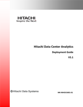 Hitachi Data Center Analytics Deployment Guide V5.1