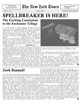 SPELLBREAKER IS HERE! the Exciting Conclusion to the Enchanter Trilogy