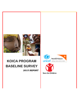 Koica Program Baseline Survey 2015 Report