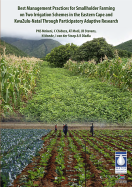 Best Management Practices for Smallholder Farming on Two Irrigation Schemes in the Eastern Cape and Kwazulu-Natal Through Participatory Adaptive Research