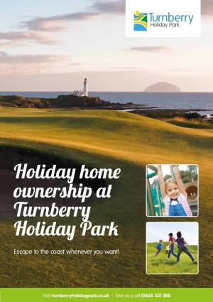 Holiday Home Ownership at Turnberry Holiday Park