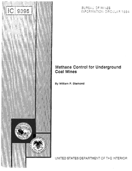 Methane Control for Underground Coal Mines