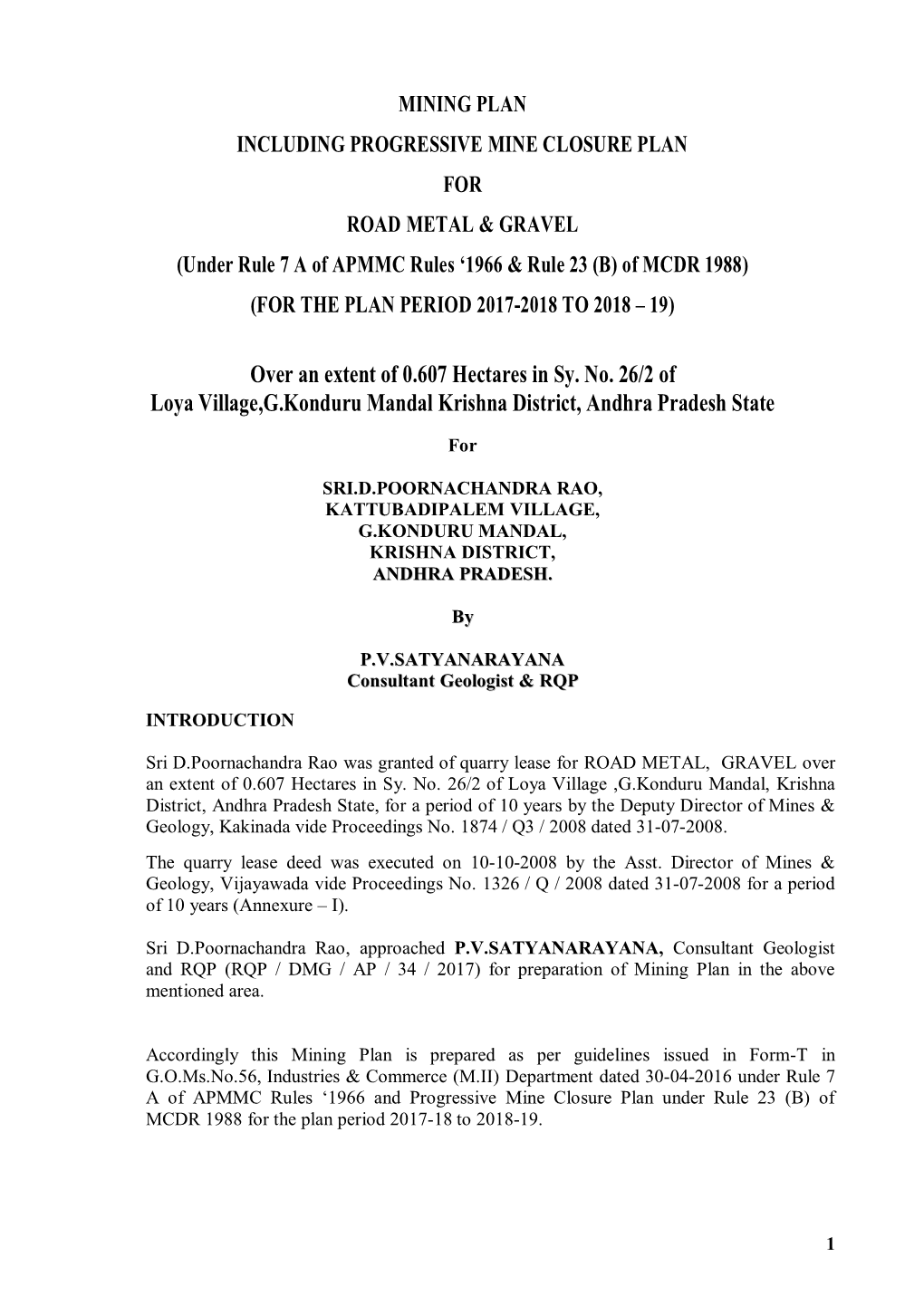 Regional Geology with Reference to Location of Lease / Applied Area