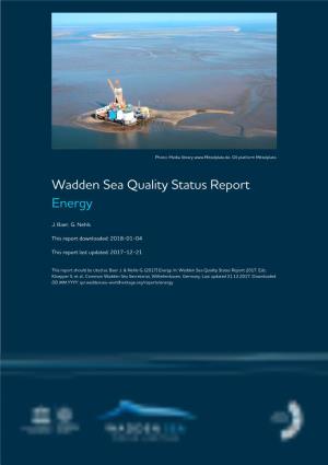Wadden Sea Quality Status Report Energy