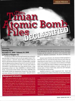 Tinian and the Bomb