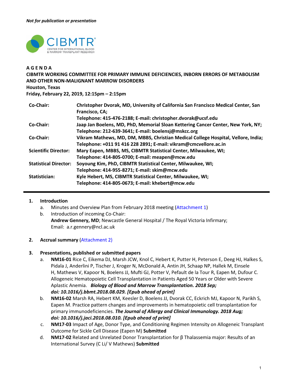 2019 NMWC TCT Materials