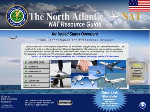 North Atlantic (NAT) Resource Guide for United States Operators
