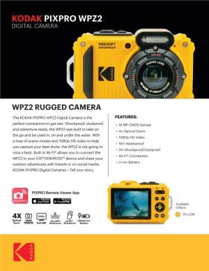 Kodak Pixpro Wpz2 Digital Camera