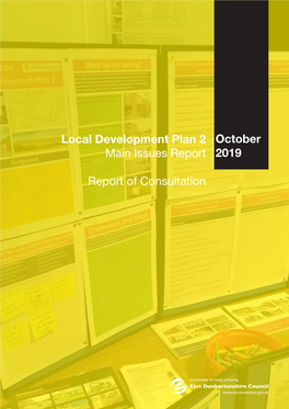 Local Development Plan 2 Main Issues Report October 2019