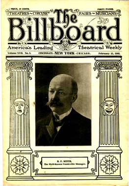 Billboard, Vol. XVII, No. 6, February 11, 1905