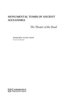 Monumental Tombs of Ancient Alexandria