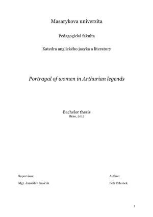 Masarykova Univerzita Portrayal of Women in Arthurian Legends